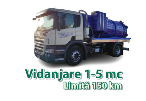 Vidanjare 1-5 mc limita 150 km