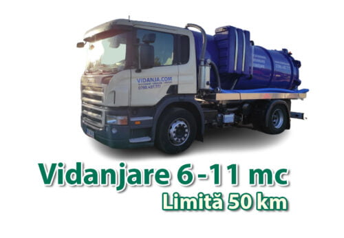 Vidanjare 6-11 mc limita 50 km